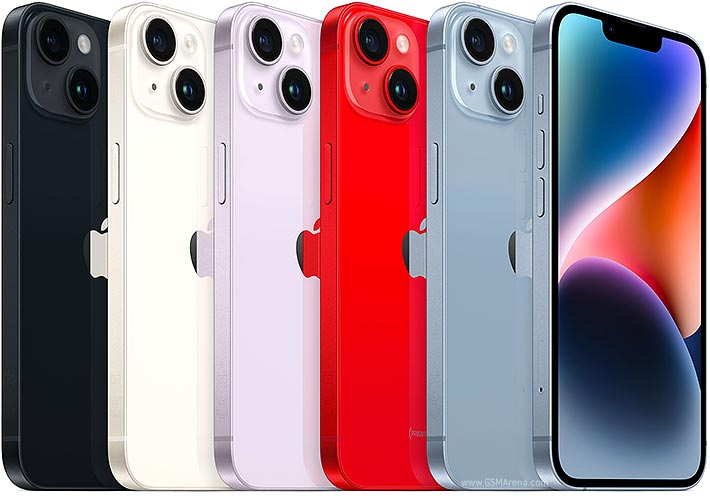 iPhone 14 Plus available colours